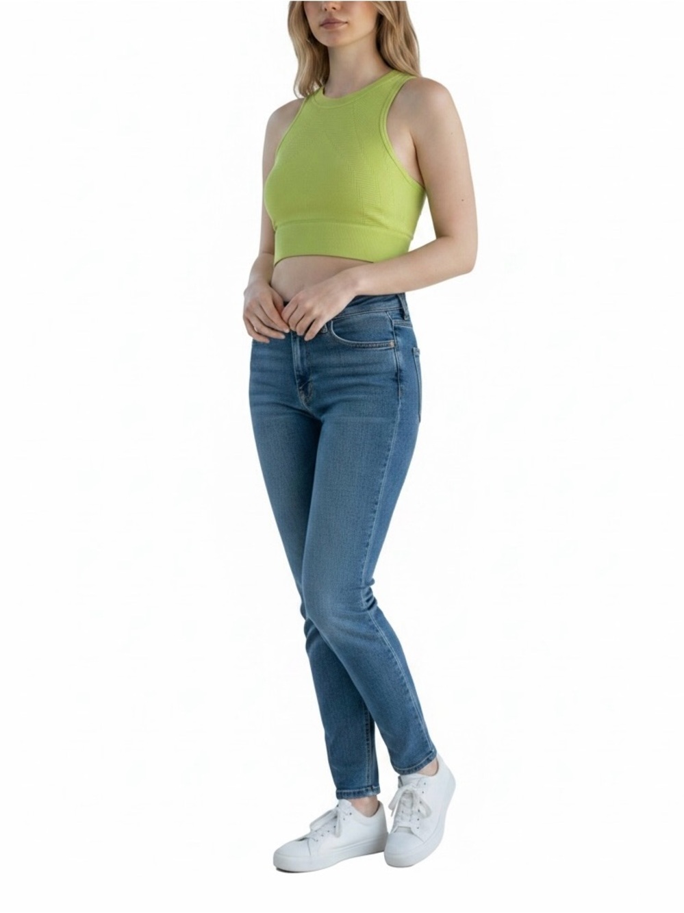 NUX One by One Crop Top Moderate Compression, Size S